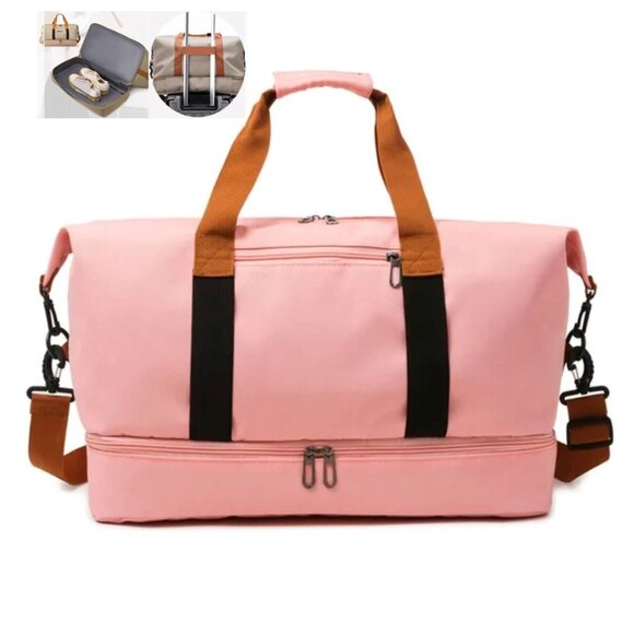 NEW! Duffle Bag Travel Handbag Gym Bag Weekender Carry On Overnight Bags - Picture 1 of 12